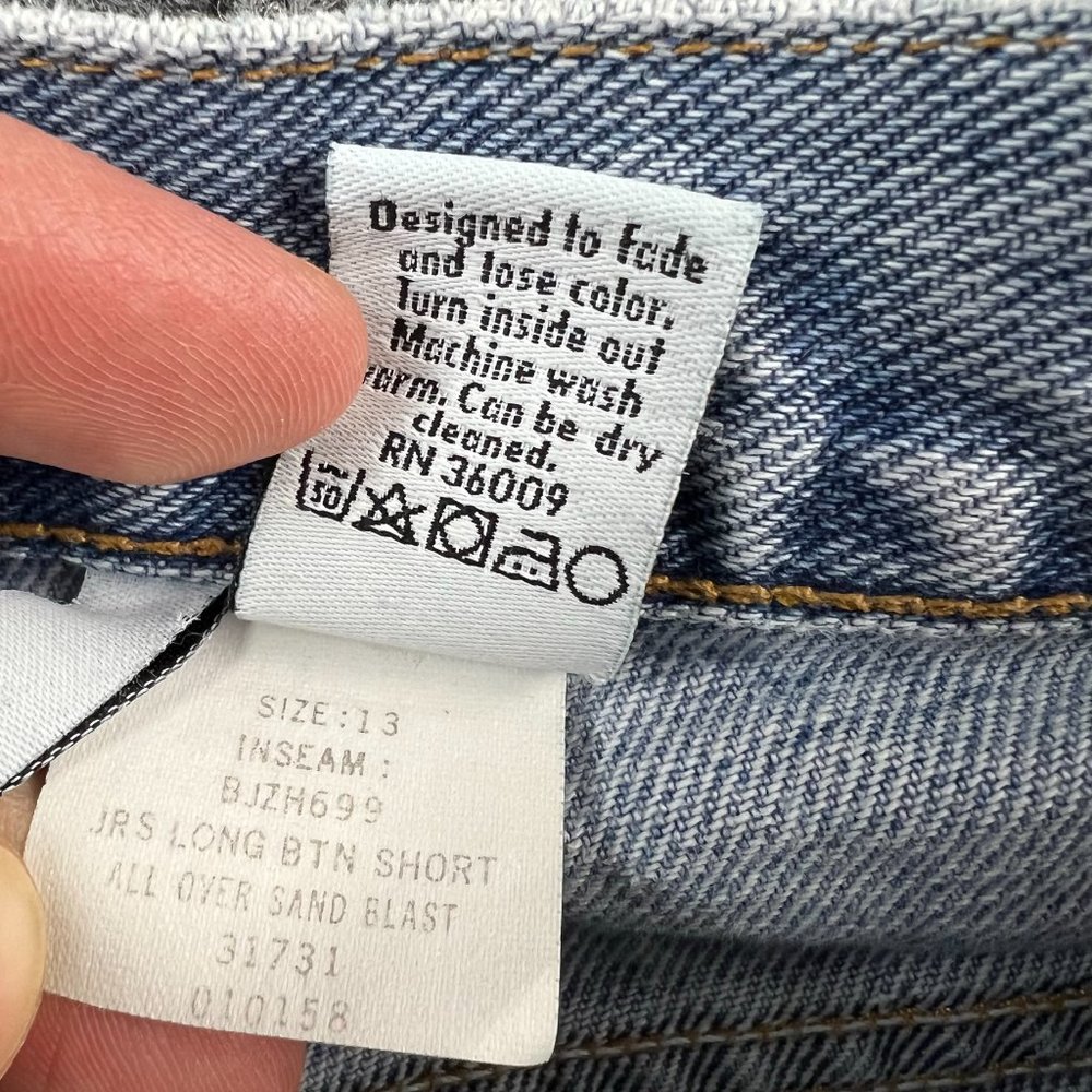 Vintage Calvin Klein Jeans Denim Shorts Adult 13 USA Pockets Blue Womens 32x6 - Picture 5 of 12